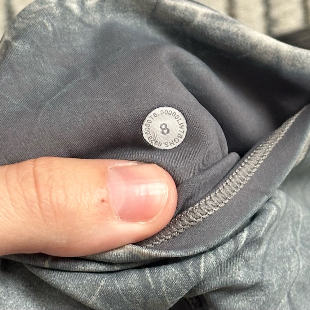 Lululemon Fast and Free Short 10" *Ice Dye in Ice Wash Asphalt Grey - Picture 8 of 9